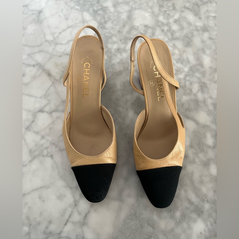 Classic Chanel Slingback Pumps